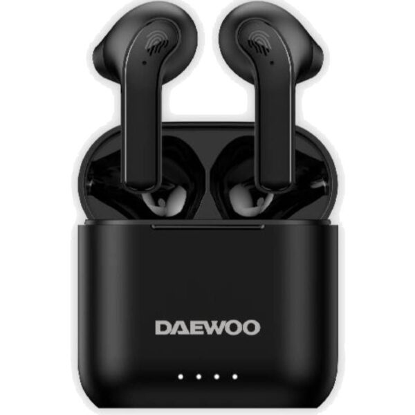 Auriculares Bluetooth Daewoo DW2020 con estuche de carga/ Autonomía 5h/ Negros 8436533799067 DW2020