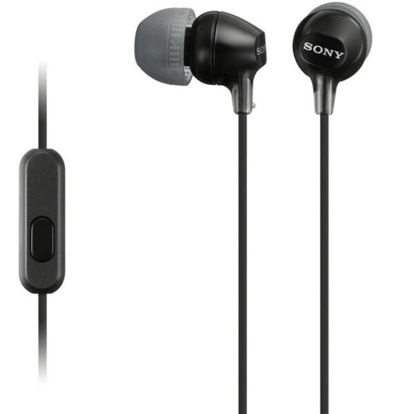 Auriculares Intrauditivos Sony MDR-EX15AP/ con Micrófono/ Jack 3.5/ Negros 4905524931235 MDREX15APB.CE7