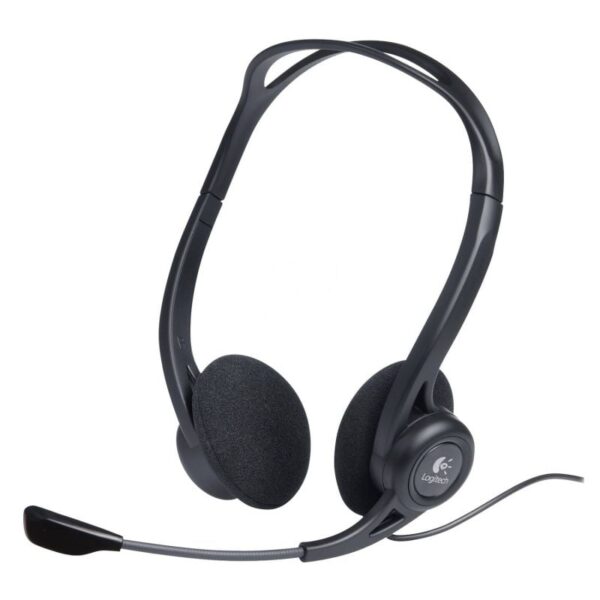 Auriculares Logitech Headset PC 960/ con Micrófono/ USB/ Negros 5099206008441 981-000100