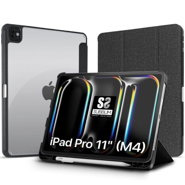 Funda Subblim Clear Shock Case para iPad Pro 11" 2024 M4/ Negra 8436586743147 SUBCST-5SC401