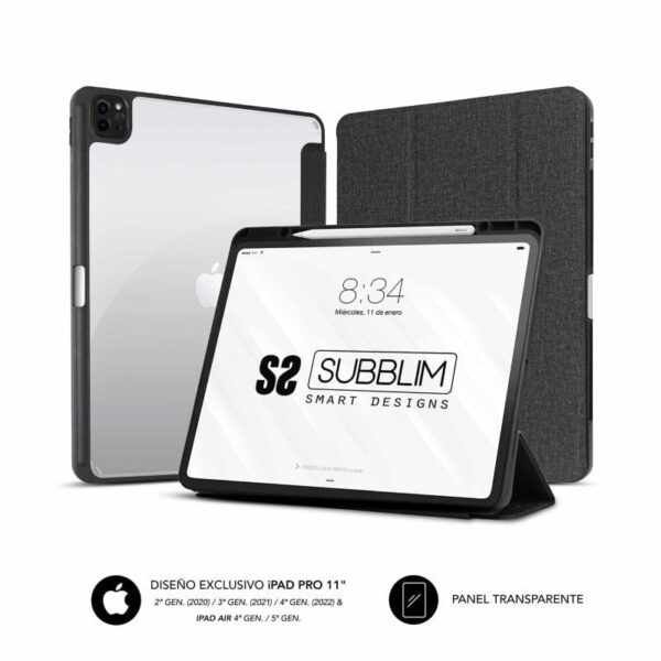 Funda Subblim Clear Shock para Tablet iPad Pro 11" 2020-2022/ Negra 8436586742751 SUBCST-5SC400