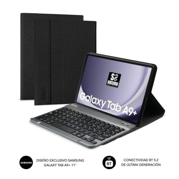 Funda con Teclado Subblim KeyTab Pro BT para Tablets Samsung Galaxy A9+/ Negra 8436586742959 SUBKT3-BTS060