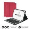 Funda con Teclado Subblim Keytab Pro Bluetooth para Tablets de 10.1"-10.8"/ Roja 8436586741099 SUB-KT2-BT0003