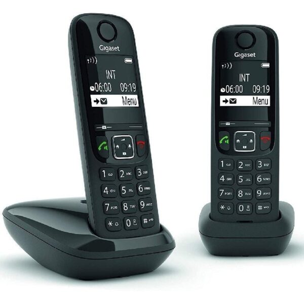 Teléfono Inalámbrico Gigaset AS690/ Pack DUO/ Negro 4250366854991 L36852-H2816-D201