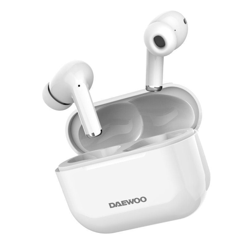 Auriculares Bluetooth Daewoo DW2002 con estuche de carga/ Autonomía 6h/ Blancos 8436533798152 DW2002