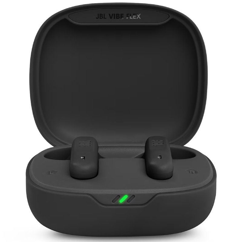 Auriculares Bluetooth JBL Vibe Flex con estuche de carga/ Autonomía 8h/ Negro 6925281961670 JBLVFLEXBLK