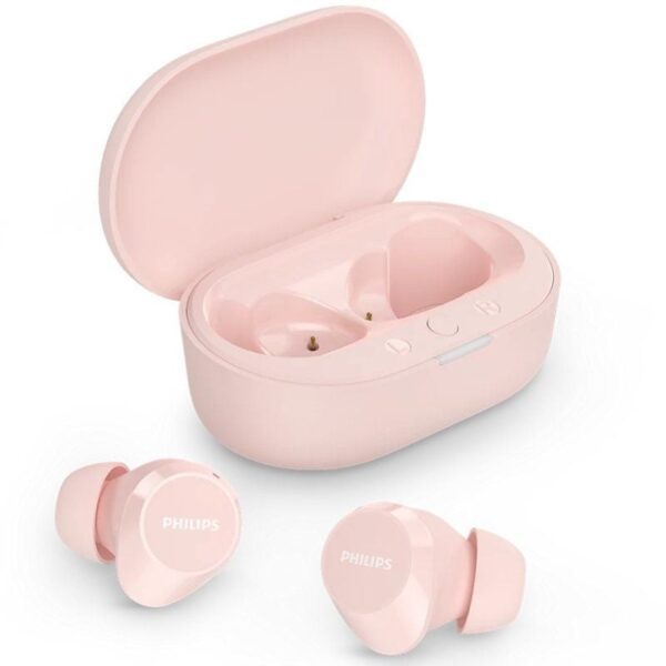 Auriculares Bluetooth Philips TAT1209 con estuche de carga/ Autonomía 6h/ Rosas 4895229138070 TAT1209PK