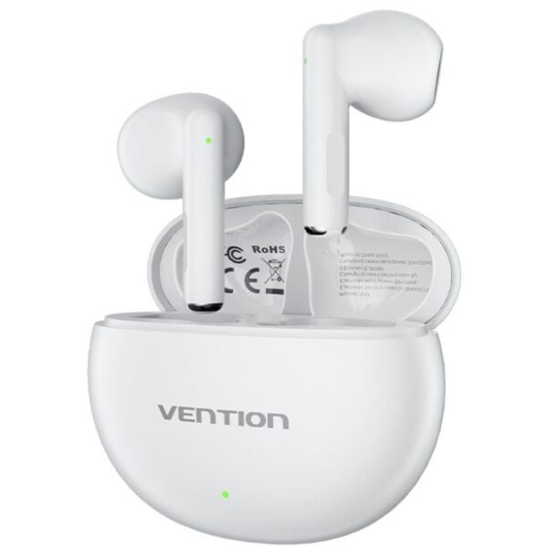 Auriculares Bluetooth Vention ELF 06 NBKW0 con estuche de carga/ Autonomía 6h/ Blancos 6922794781269 NBKW0