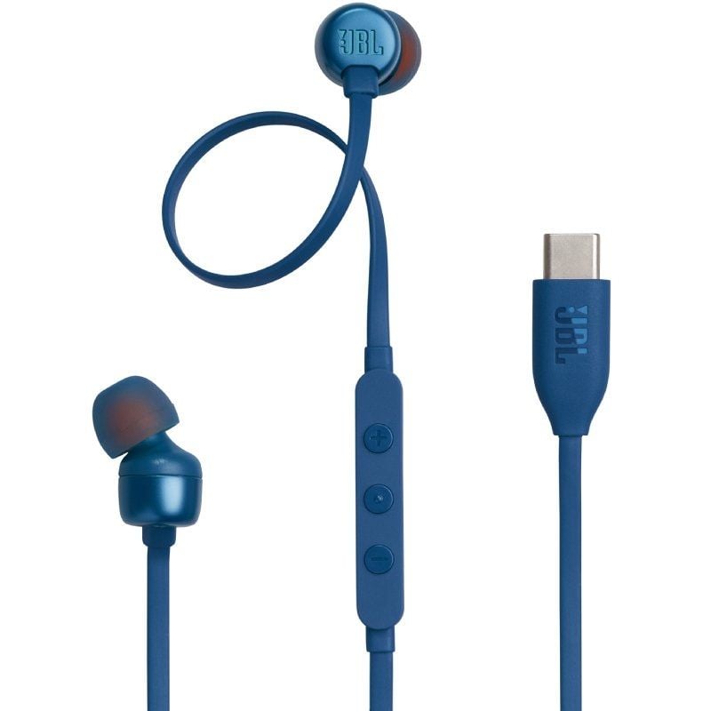Auriculares Intrauditivos JBL Tune 310C/ con Micrófono/ Azules 1200130011160 JBLT310CBLU