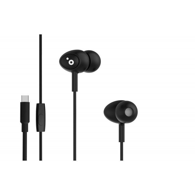 Auriculares Intrauditivos Sunstech BEATC/ con Micrófono/ USB Tipo-C/ Negros 8429015019708 BEATCBK
