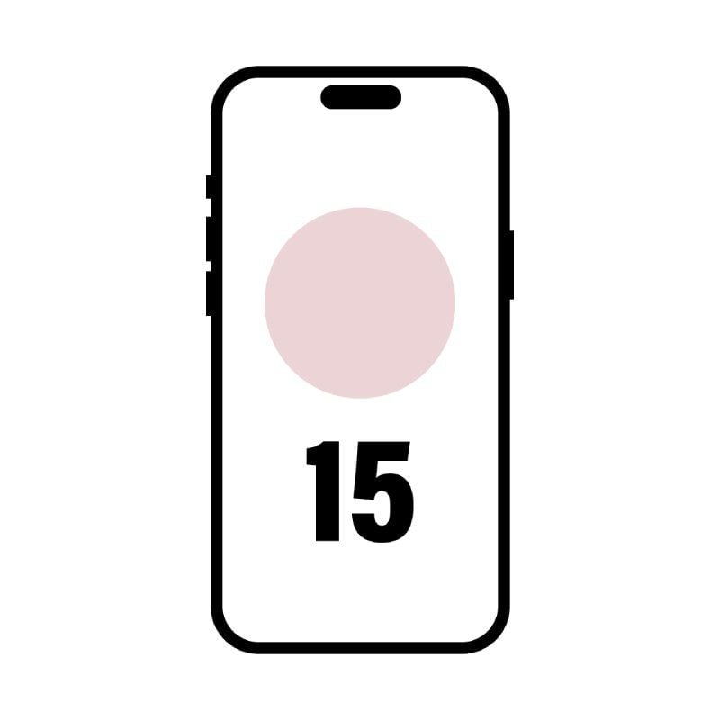 Smartphone Apple iPhone 15 256Gb/ 6.1"/ 5G/ Rosa 195949037078 MTP73QL/A