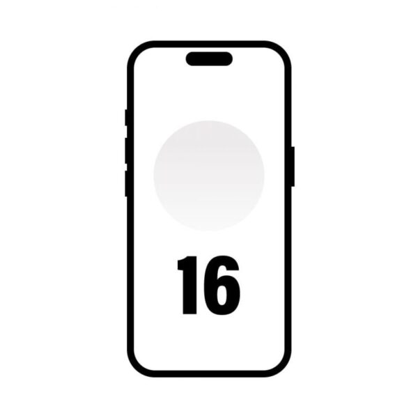 Smartphone Apple iPhone 16 128GB/ 6.1"/ 5G/ Blanco 195949822070 MYE93QL/A