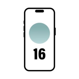 Smartphone Apple iPhone 16 128GB/ 6.1"/ 5G/ Verde Azulado 195949822612 MYED3QL/A