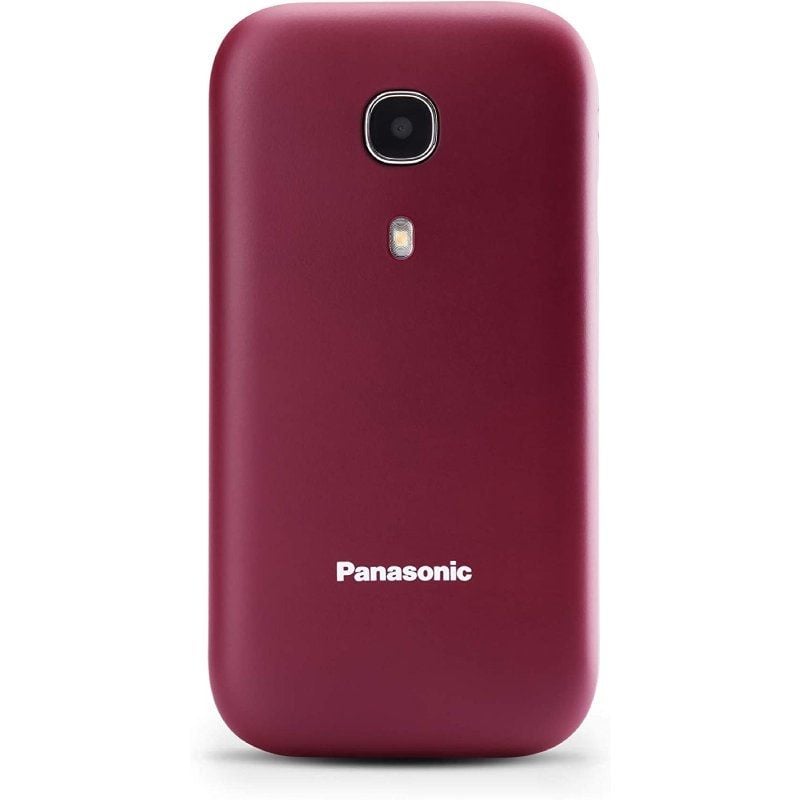 Teléfono Móvil Panasonic KX-TU400EXR para Personas Mayores/ Rojo Granate 5025232935727 KX-TU400EXR