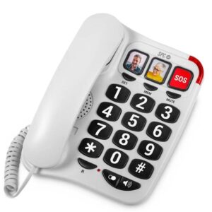 Teléfono SPC Confort Numbers 2/ Blanco 8436609910006 3295B