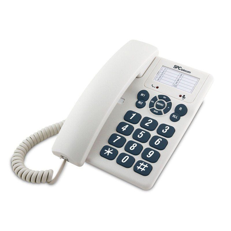 Teléfono SPC Original 3602/ Blanco 8436008708181 3602BL