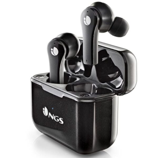 Auriculares Bluetooth NGS Ártica Bloom con estuche de carga/ Autonomía 6h/ Negros 8435430620016 ARTICABLOOMBLACK