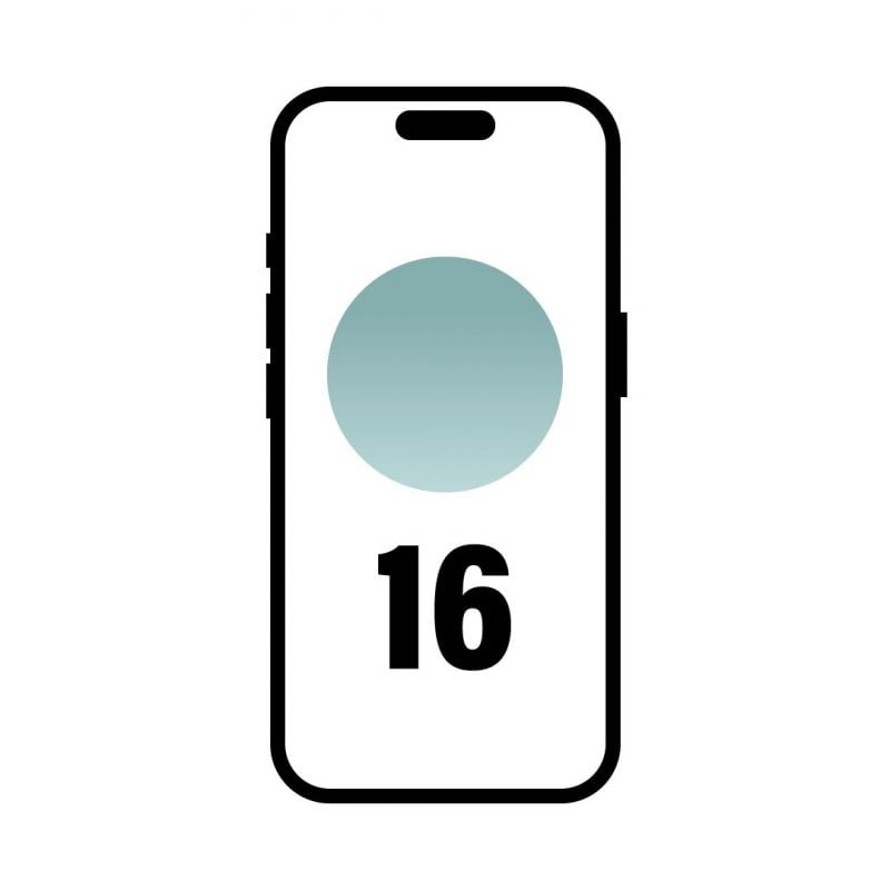 Smartphone Apple iPhone 16 128GB/ 6.1"/ 5G/ Verde Azulado 195949822612 MYED3QL/A