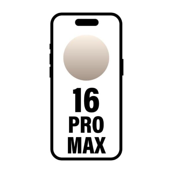 Smartphone Apple iPhone 16 Pro Max 256GB/ 6.9"/ 5G/ Titanio Color Desierto 195949806124 MYWX3QL/A