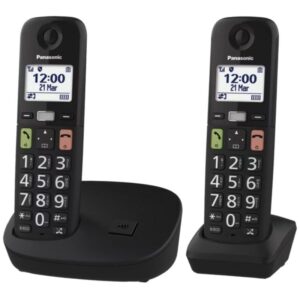 Teléfono Inalámbrico Panasonic KX-TGU112EXB/ Pack DUO/ Negro 5025232964185 KX-TGU112EXB