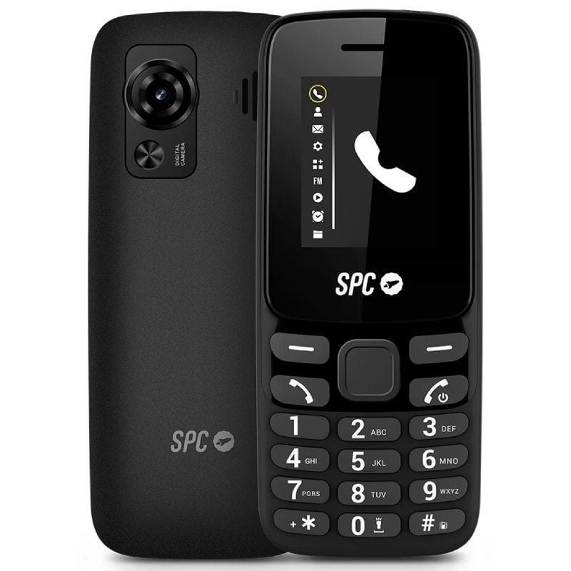 Teléfono Móvil SPC Talk 2 Go para Personas Mayores/ Negro 8436609913540 2341N