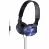 Auriculares Sony MDRZX310APL/ con Micrófono/ Jack 3.5/ Azules 4905524942200 MDRZX310APL