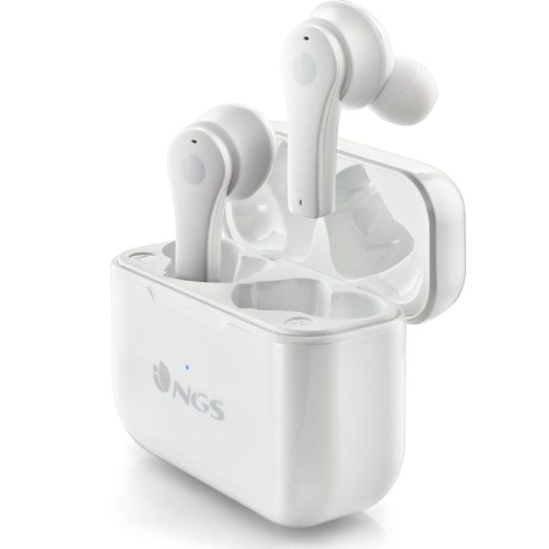 Auriculares Bluetooth NGS Ártica Bloom con estuche de carga/ Autonomía 6h/ Blancos 8435430620030 ARTICABLOOMWHITE