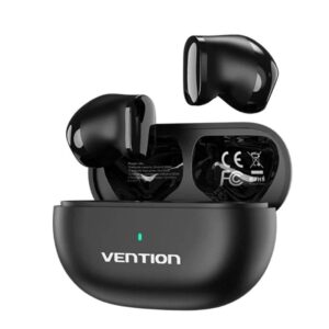 Auriculares Bluetooth Vention Tiny T12 NBLB0 con estuche de carga/ Autonomía 6h/ Negros 6922794778641 NBLB0