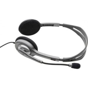 Auriculares Logitech H110/ con Micrófono/ Jack 3.5/ Plateados 5099206022423 981-000271