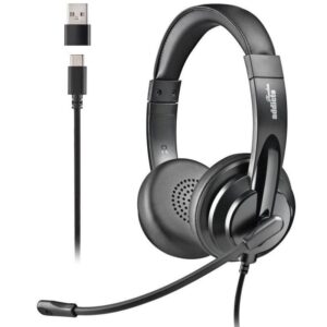 Auriculares NGS VOX605 USB-C/ con Micrófono/ USB Tipo-C/ Negros 8435430626667 VOX605USBC