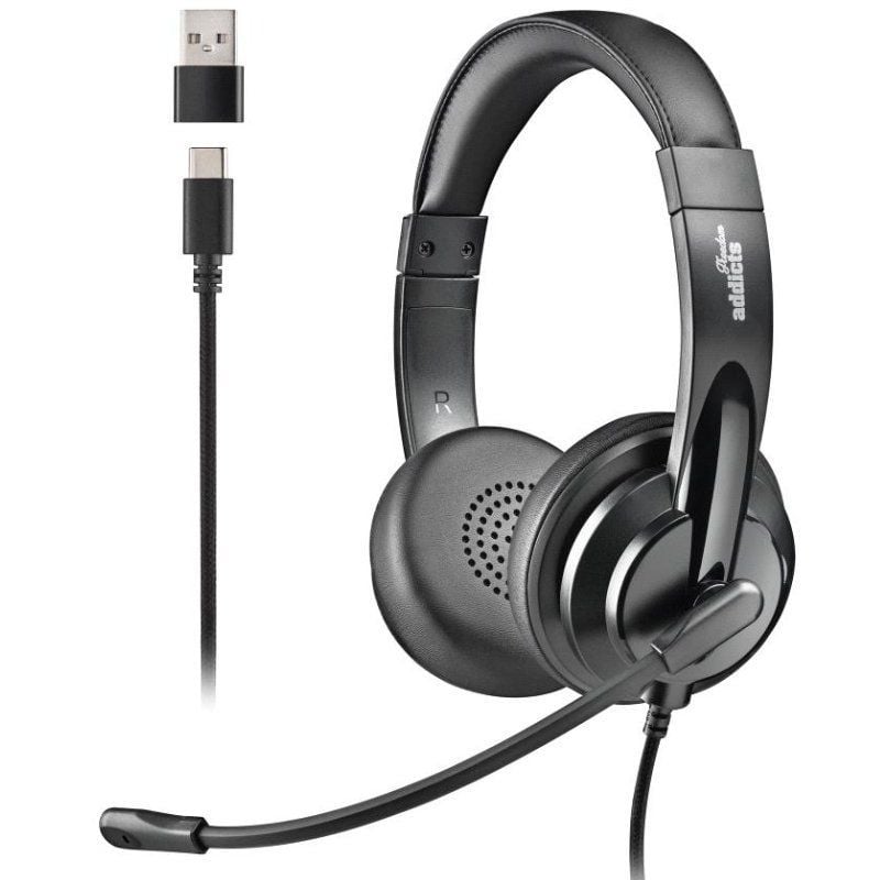 Auriculares NGS VOX605 USB-C/ con Micrófono/ USB Tipo-C/ Negros 8435430626667 VOX605USBC