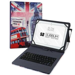Funda con Teclado Subblim Keytab Pro USB England para Tablets de 10.1"-11" 8436586741051 SUB-KT1-USB050
