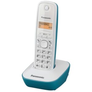 Teléfono Inalámbrico Panasonic KX-TG1611/ Blanco/ Azul 5025232626939 KX-TG1611GC