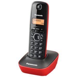Teléfono Inalámbrico Panasonic KX-TG1611/ Negro y Rojo 5025232621712 KX-TG1611SPR