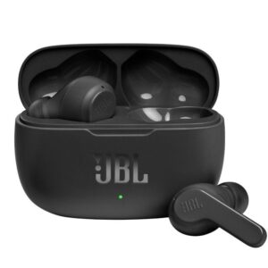 Auriculares Bluetooth JBL Wave 200TWS con estuche de carga/ Autonomía 5h/ Negros 6925281988424 JBLW200TWSBLK