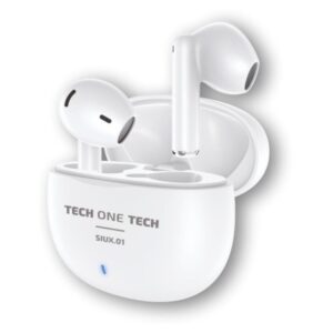 Auriculares Bluetooth Tech One Tech SIUX.01 TEC1401/ con estuche de carga/ Autonomía 5h/ Blancos 8436546594260 TEC1401