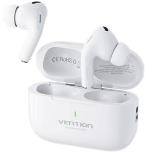 Auriculares Bluetooth Vention Echo Lite E11 con estuche de carga/ Autonomía 6h/ Blancos 6922794790186 NBVW0