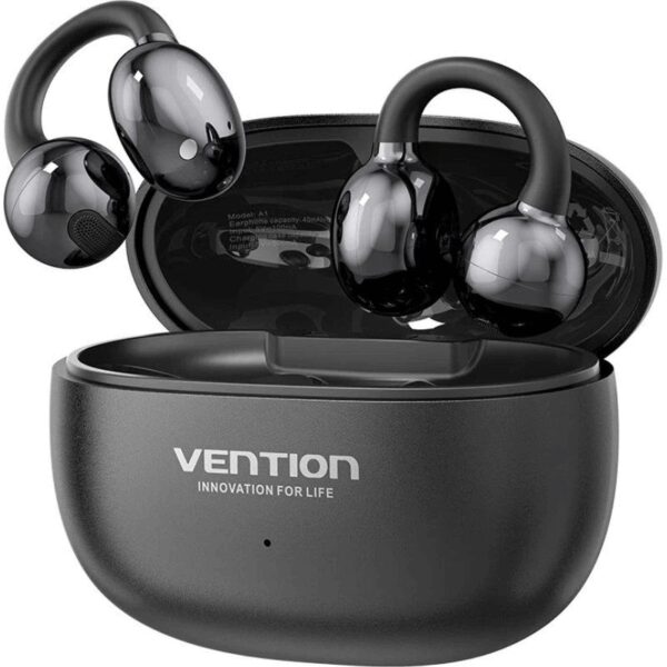 Auriculares Deportivos Bluetooth Vention Open Ear OpenBeat Echo Clip A1 NBWB0 con estuche de carga/ Negros 6922794790926 NBWB0