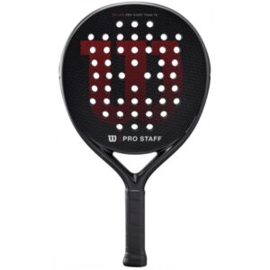 Pala de Pádel Wilson Pro Staff Team TX V2/ Negra y Roja 097512610766 PRO ST T TX V2