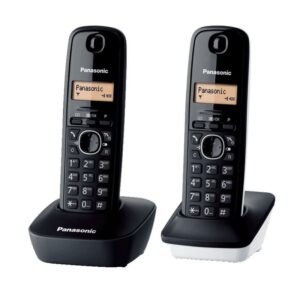 Teléfono Inalámbrico Panasonic KX-TG1612SP1/ Pack DUO/ Negro 5025232630141 KX-TG1612SP1